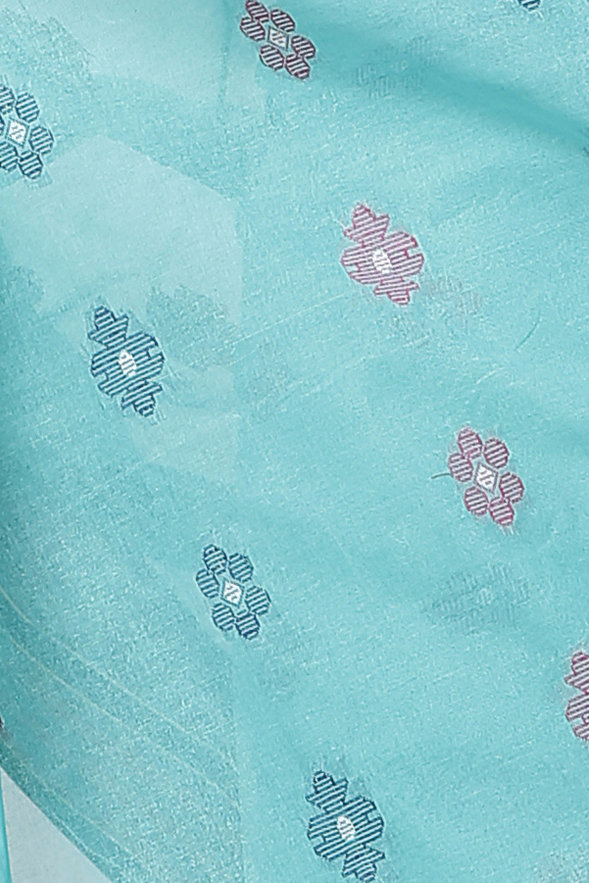 See Green Pure Cotton Raina Tant Saree (997)